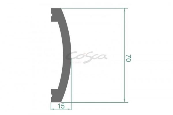 Молдинг для стены Cosca МХ 005, 70х15
