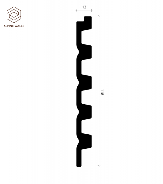 Декоративная панель Alpine Walls LineArt ECO3E2741