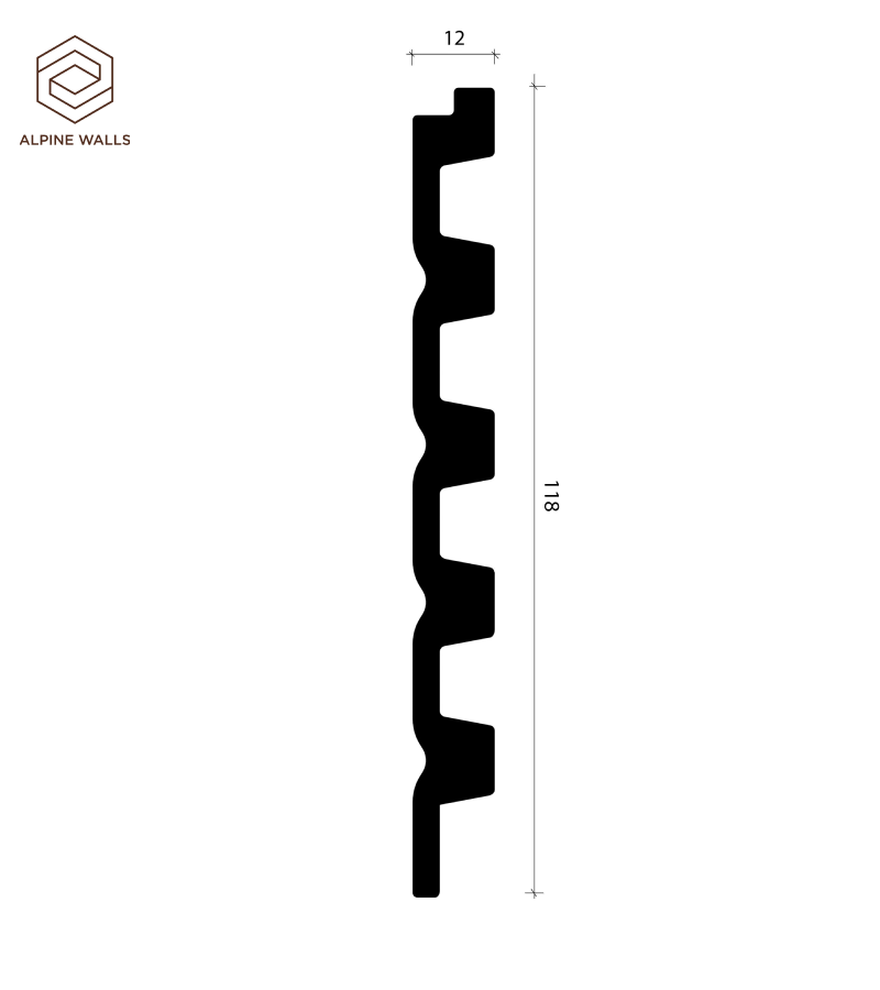 Декоративная панель Alpine Walls LineArt ECO3E2741