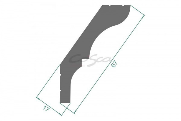 Потолочный карниз Cosca КX029, 39х55